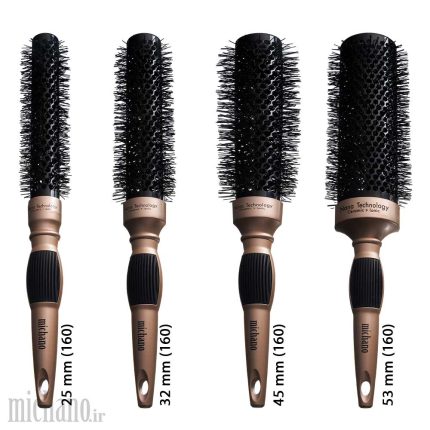 برس پیچ (گرد) نسوز میچانو بلند 160 میلیمتر MICHANO Round Hair Brush 160mm